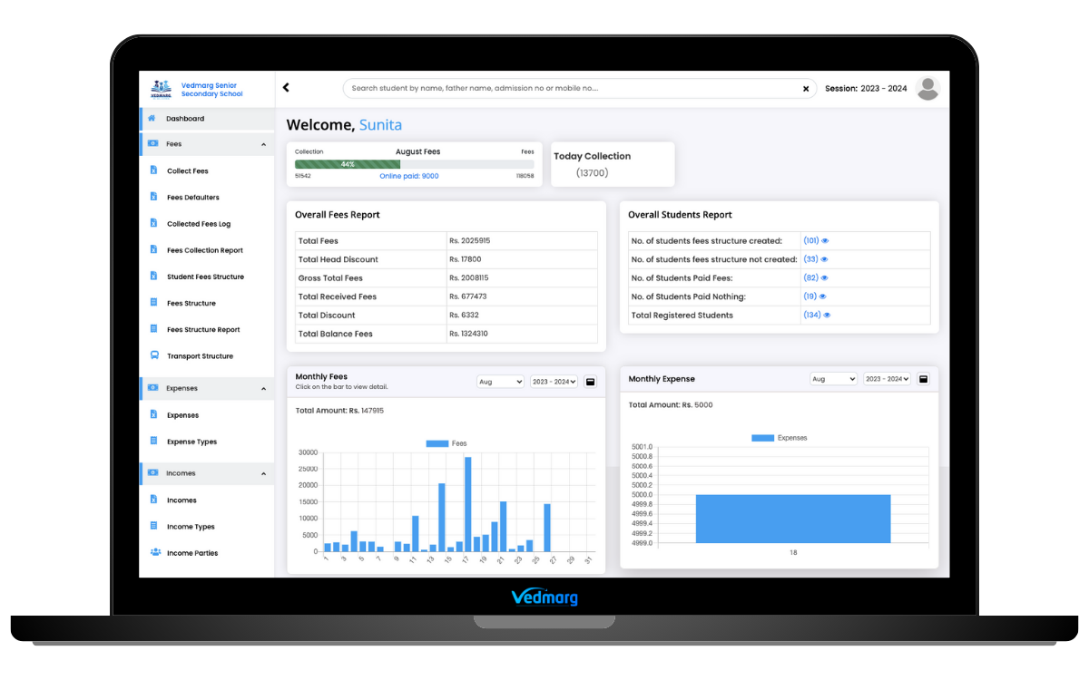 Dashboard for Accountant
