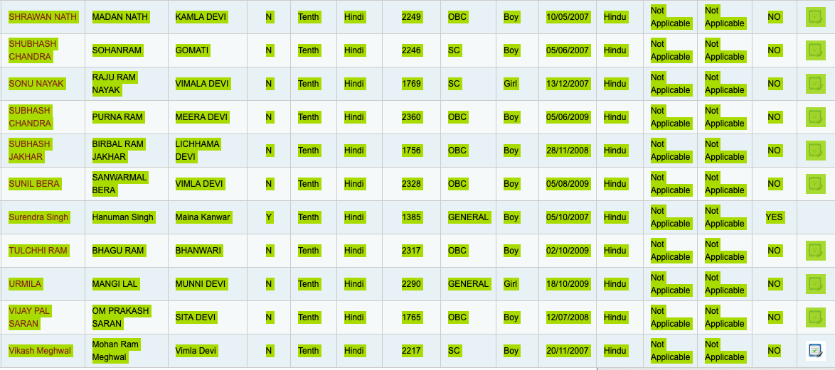 Import Students from RAJPSP.NIC.IN - Excel File Import Students from RAJPSP.NIC.IN - Excel File