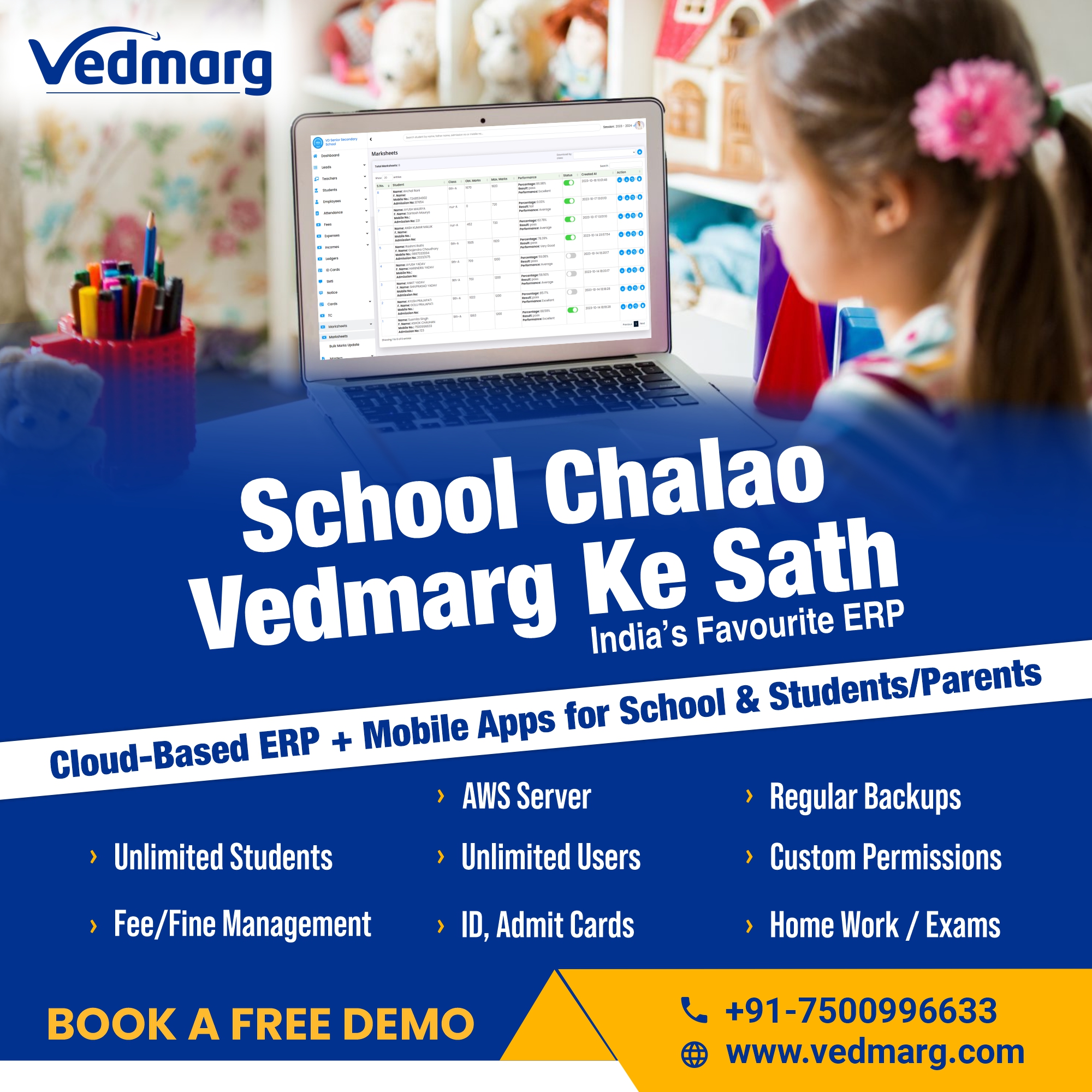 school-chalao-vedmarg-ke-sath-free-school-erp-software