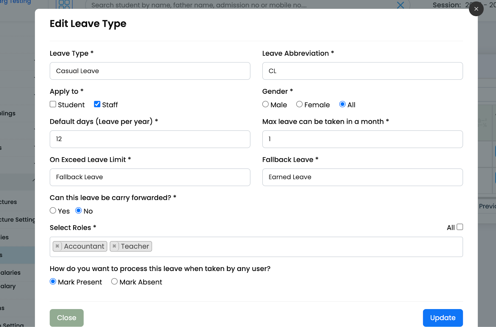 Payroll system setup 