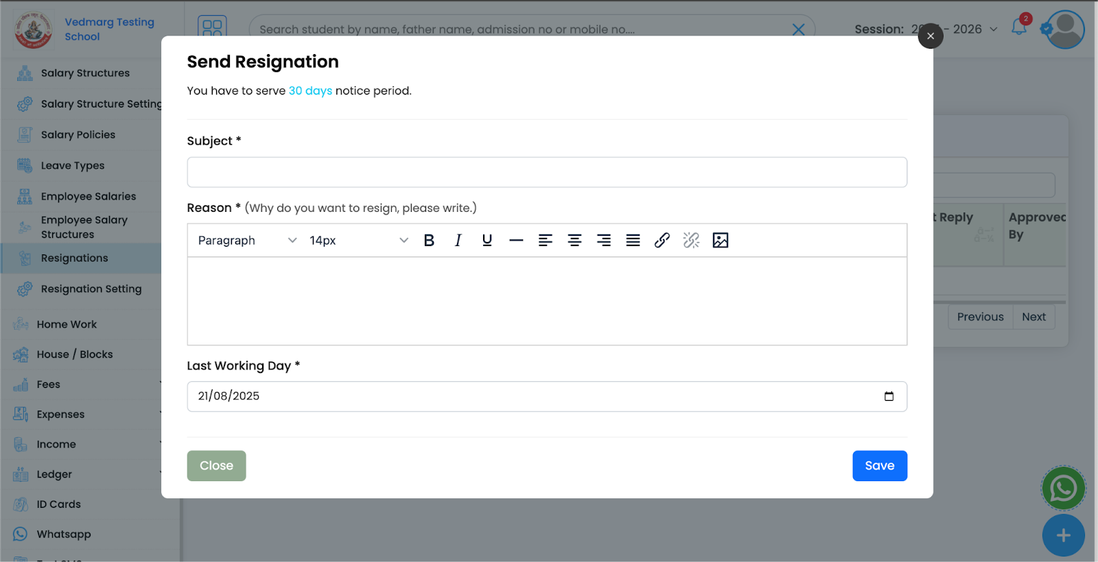 Bulk salary disbursement using payroll software