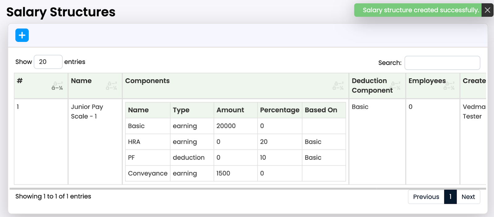 Monthly pay slip generation with payroll software