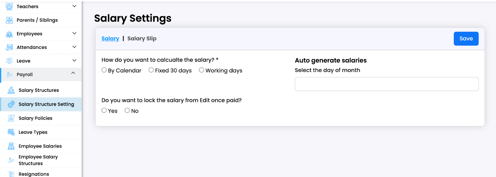 Salary Management Software