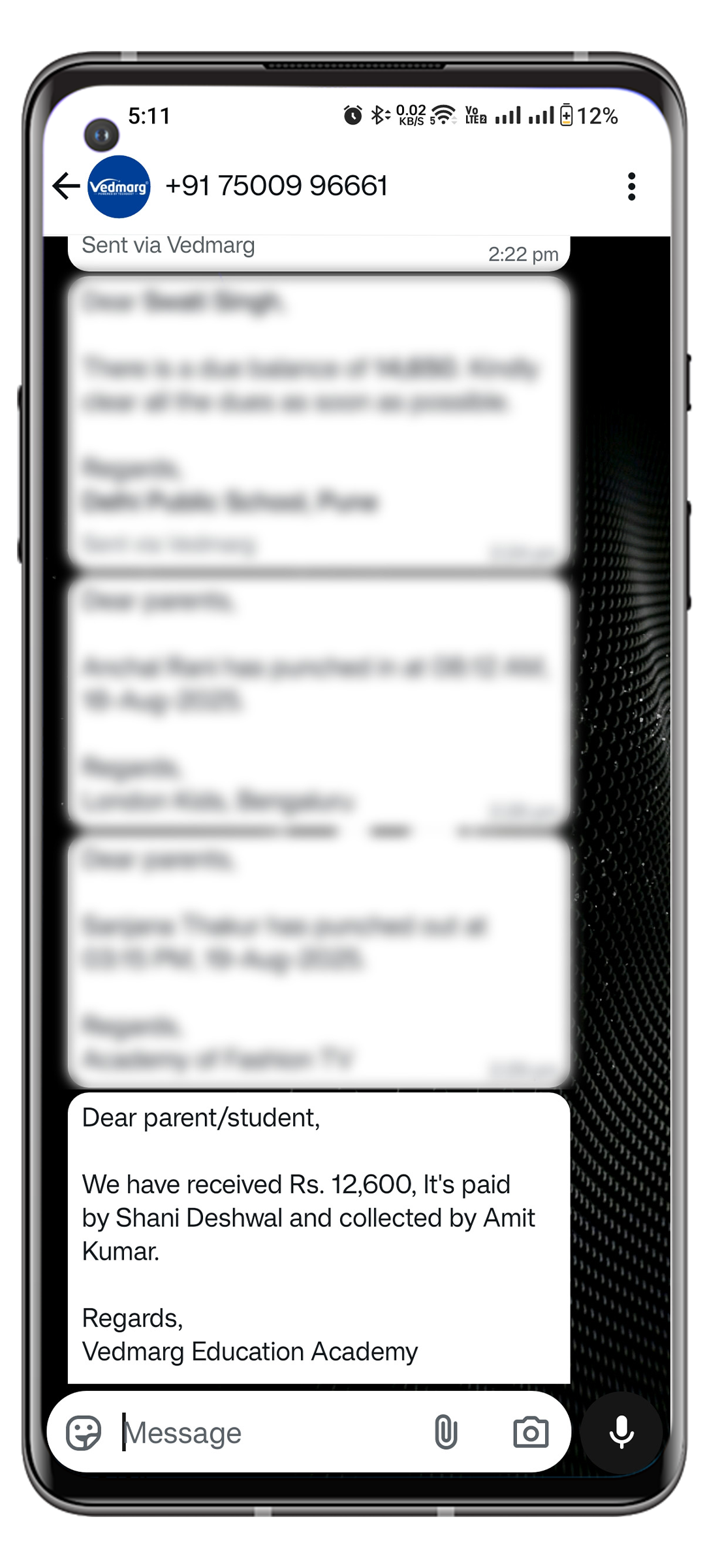 WhatsApp-fee received-sms-template