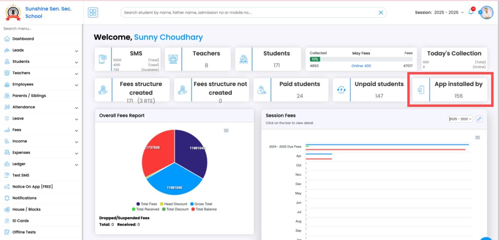 New Stats on Dashboard