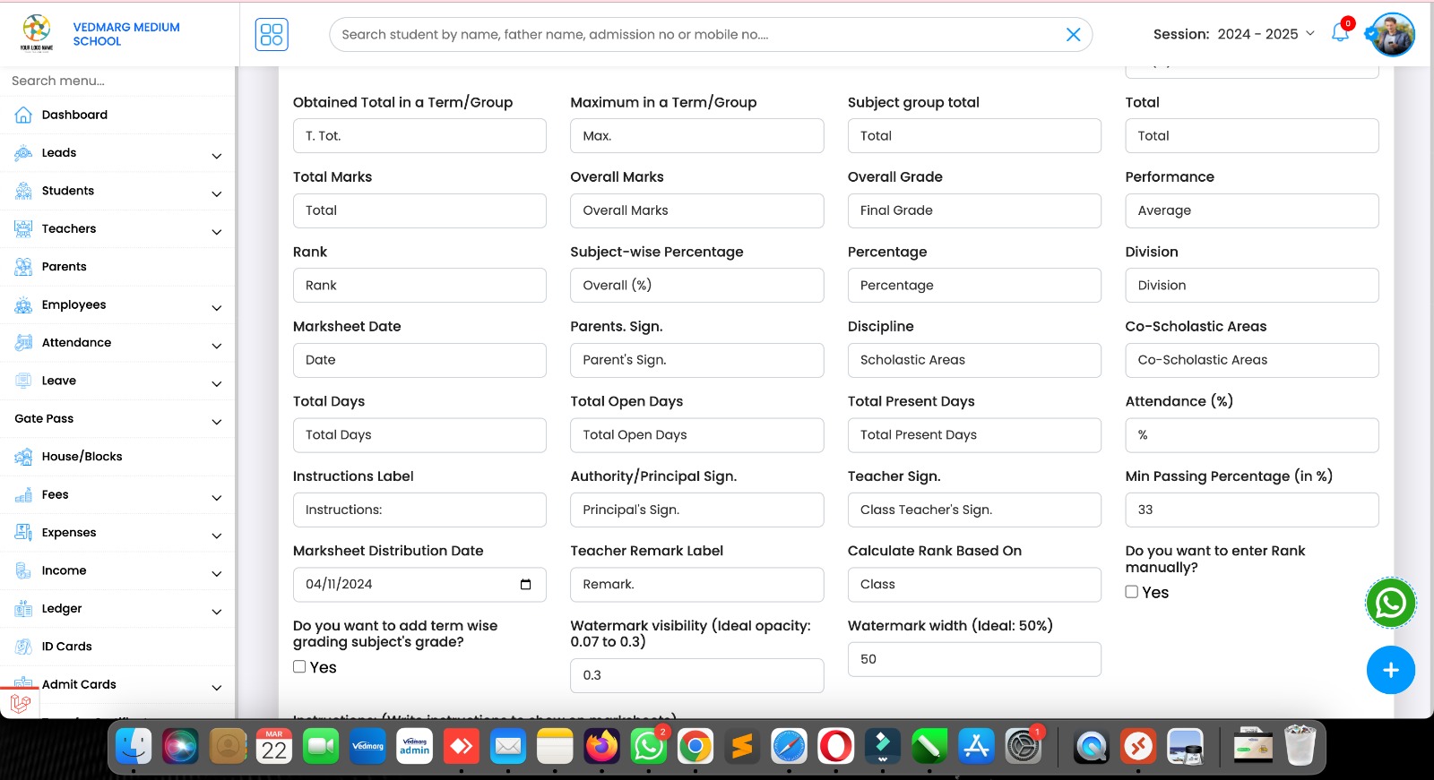 Vedmarg Marksheet Updates - March 2025