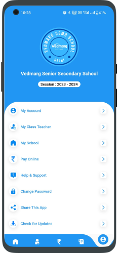 Navigation with School Branding
